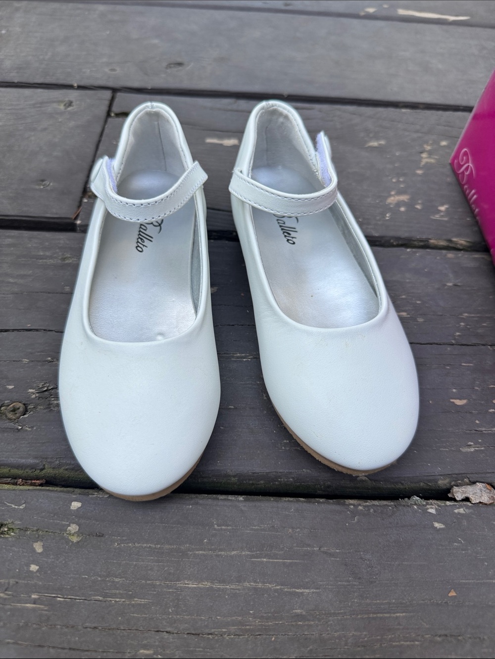 Jumping Jacks White Girls Mary Jane Dress Shoes size 10M